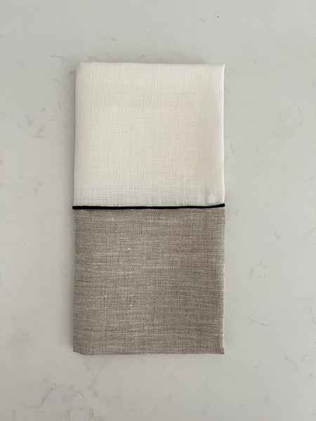Woven Grey Linen Table Napkins