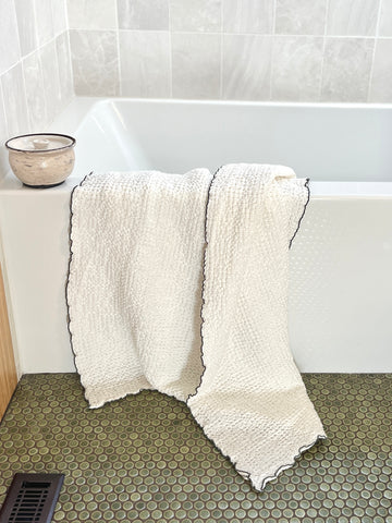 Waffle Weave Large Bath Towel
