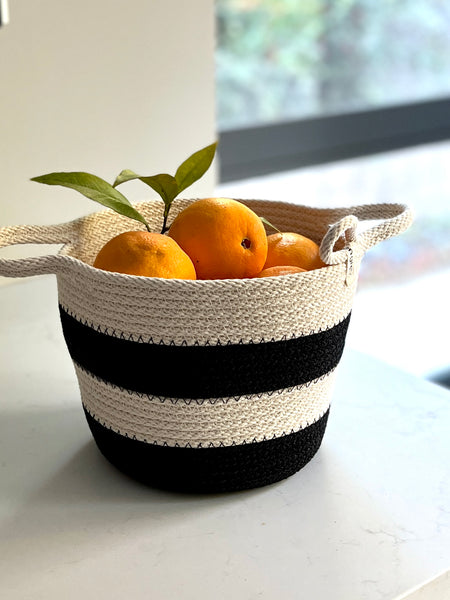 Black and White Graphic basket